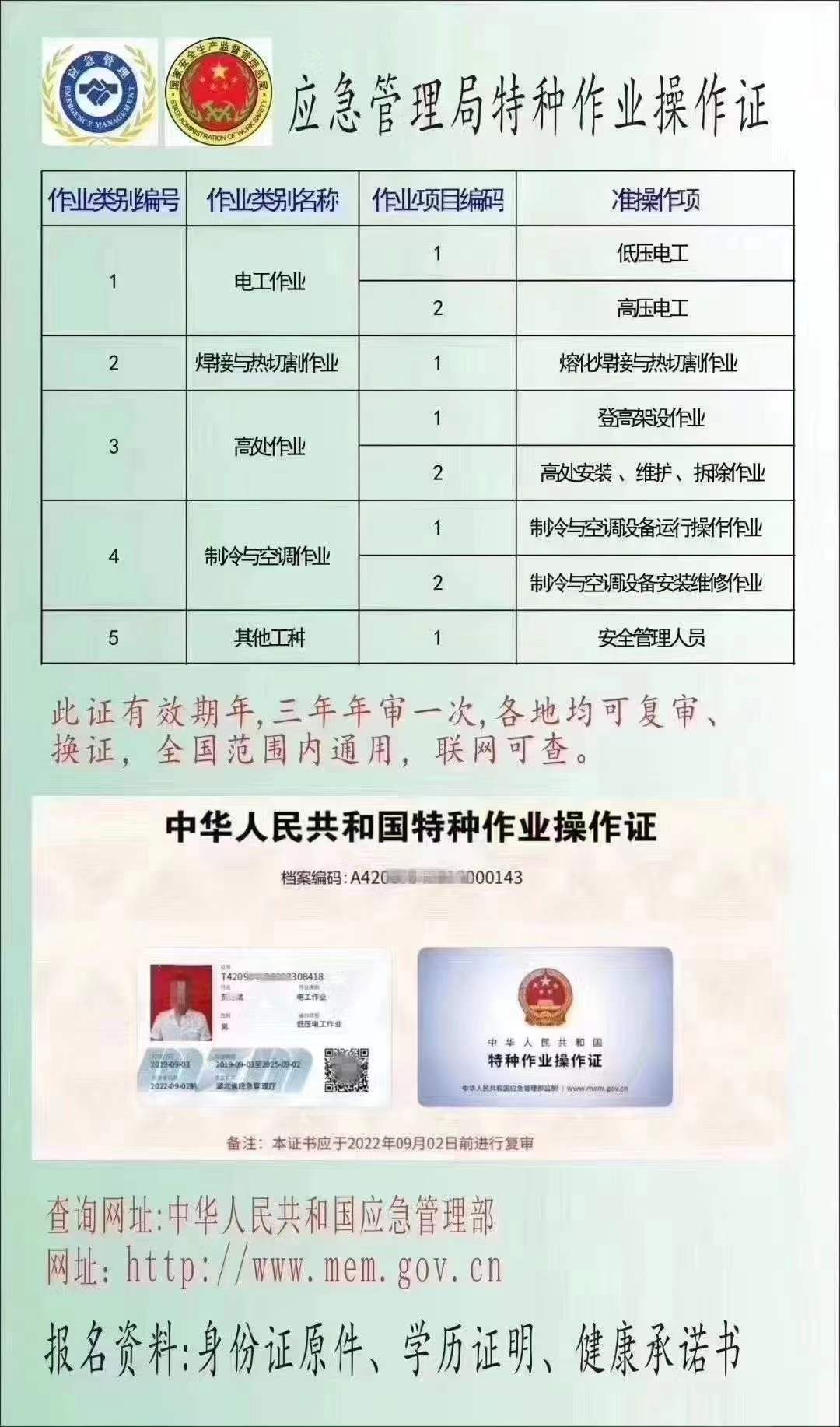 应急管理局特种作业证(图1)